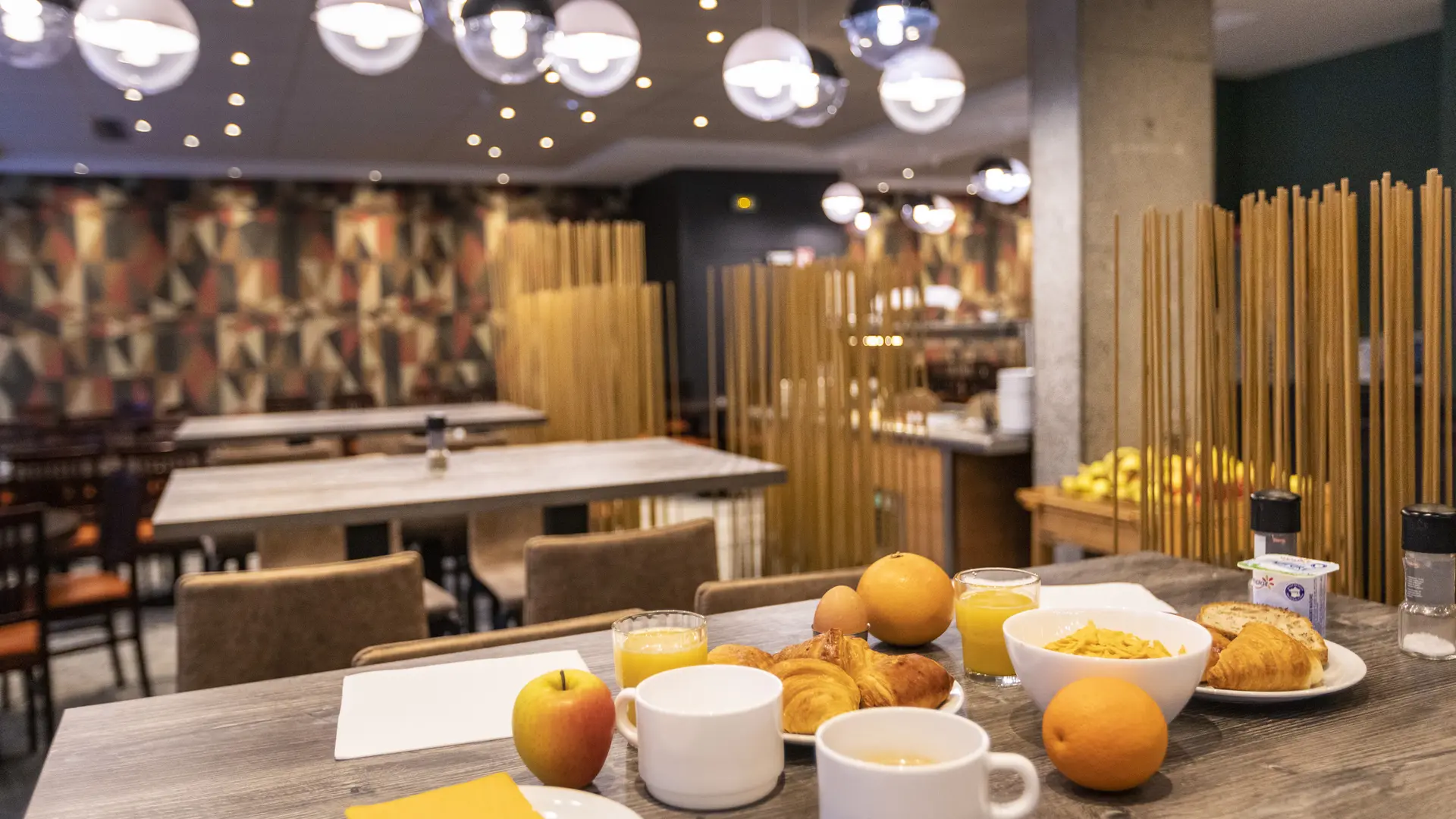 Petit déjeuner sous forme de buffet