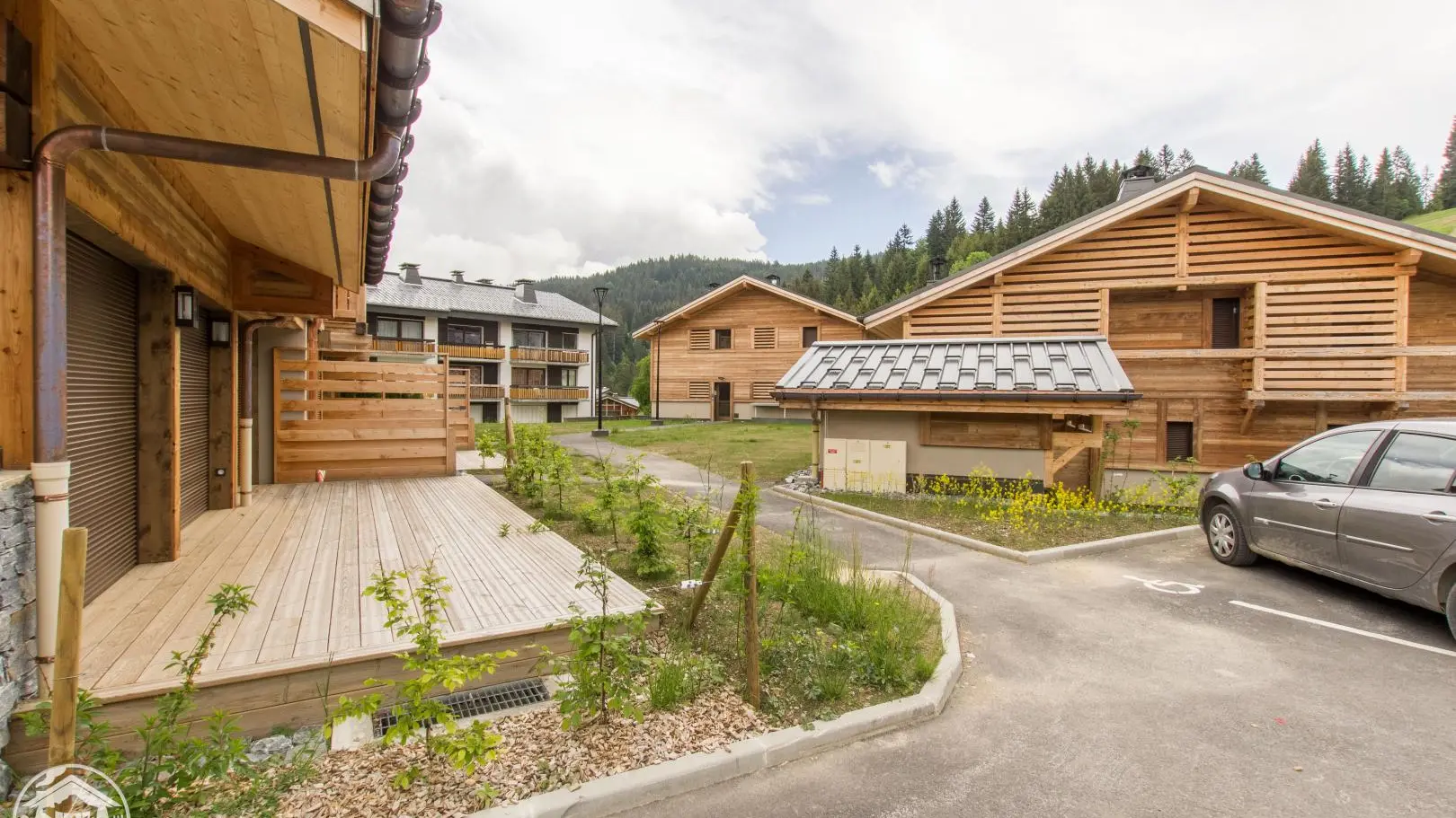 Ensemble de plusieurs chalets