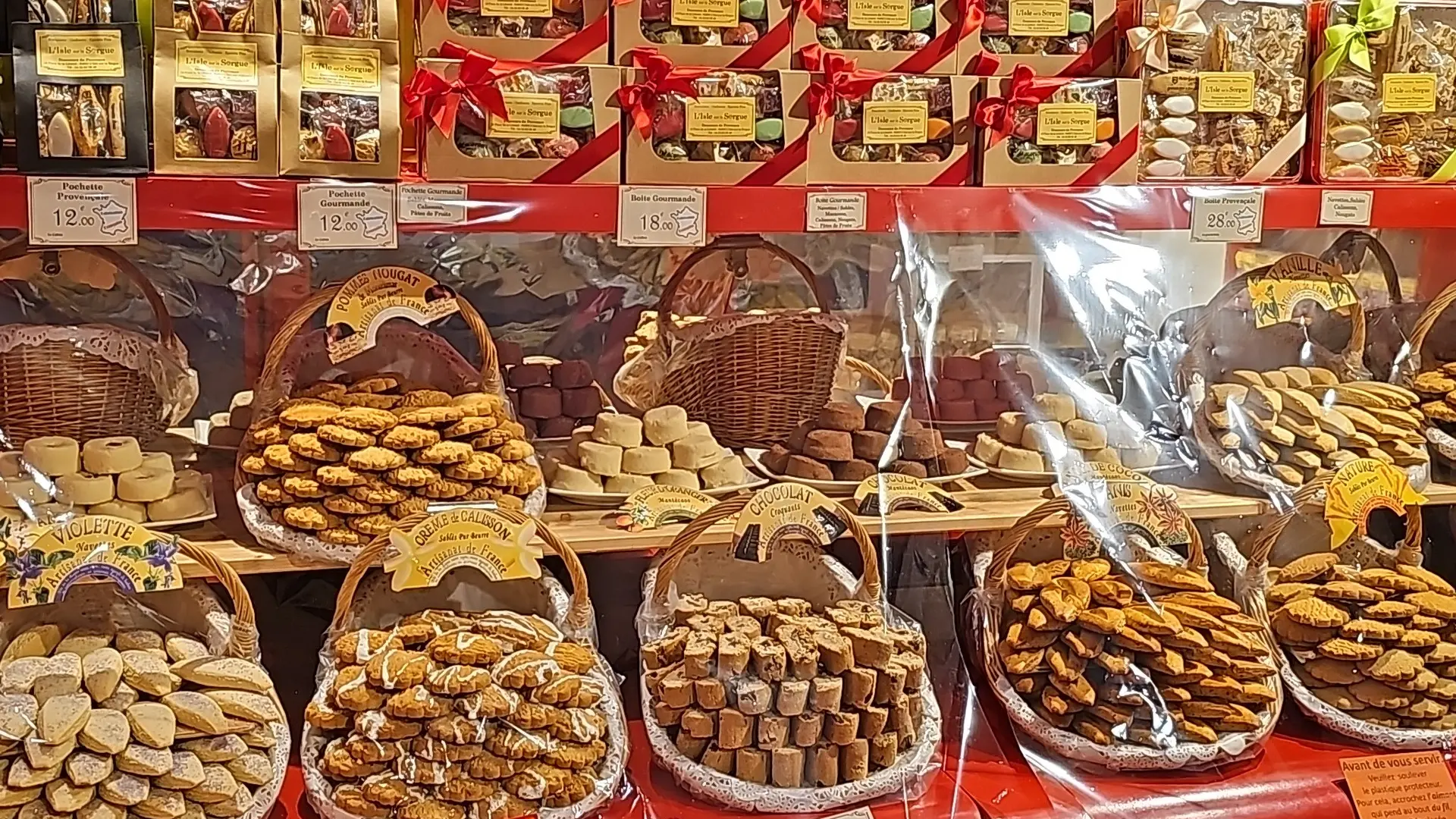 Douceurs de Provence_L'Isle-sur-la-Sorgue assortiments de biscuits