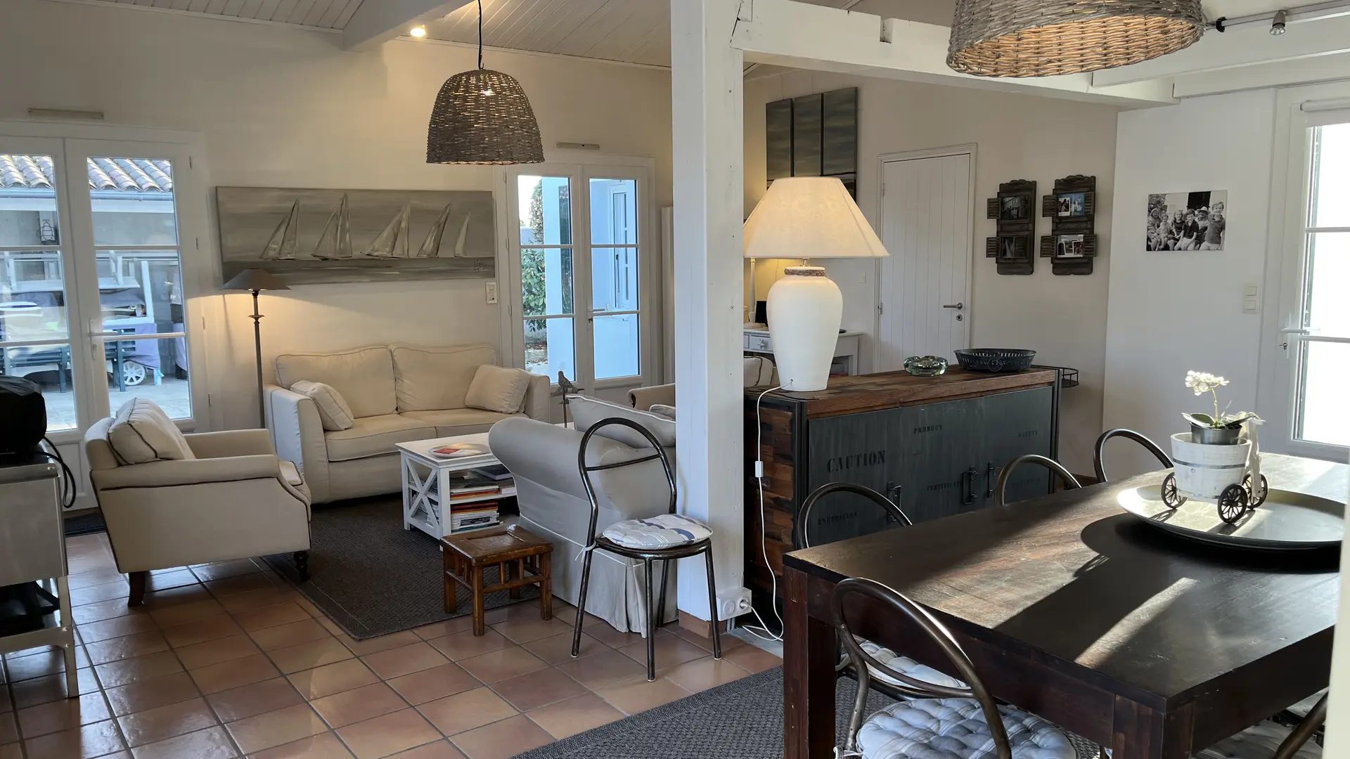 Living room + dining table