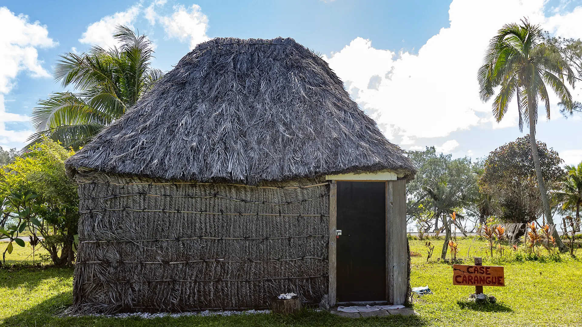 Thatched hut