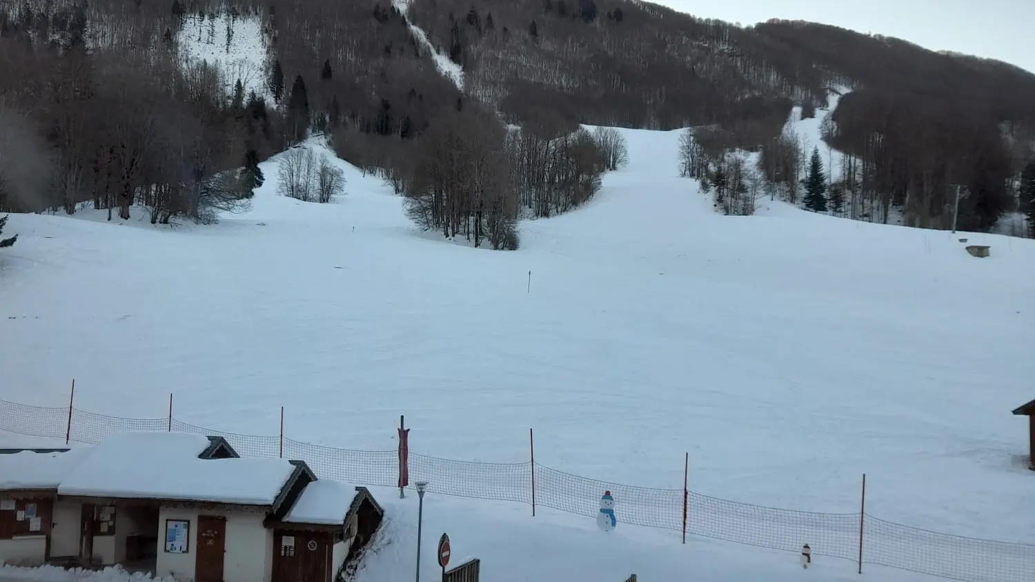 Vue front de neige