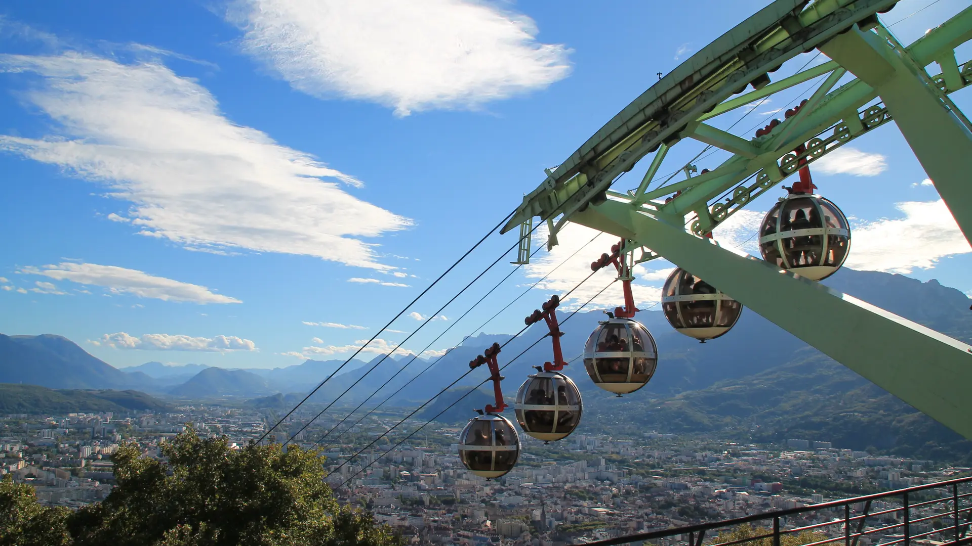 Grenoble et le téléphérique de la Bastille