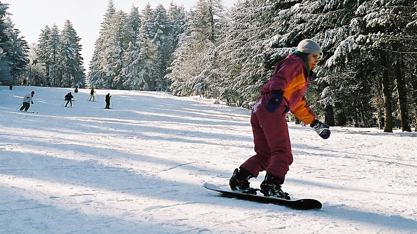 Snowboard à la Loge des Gardes