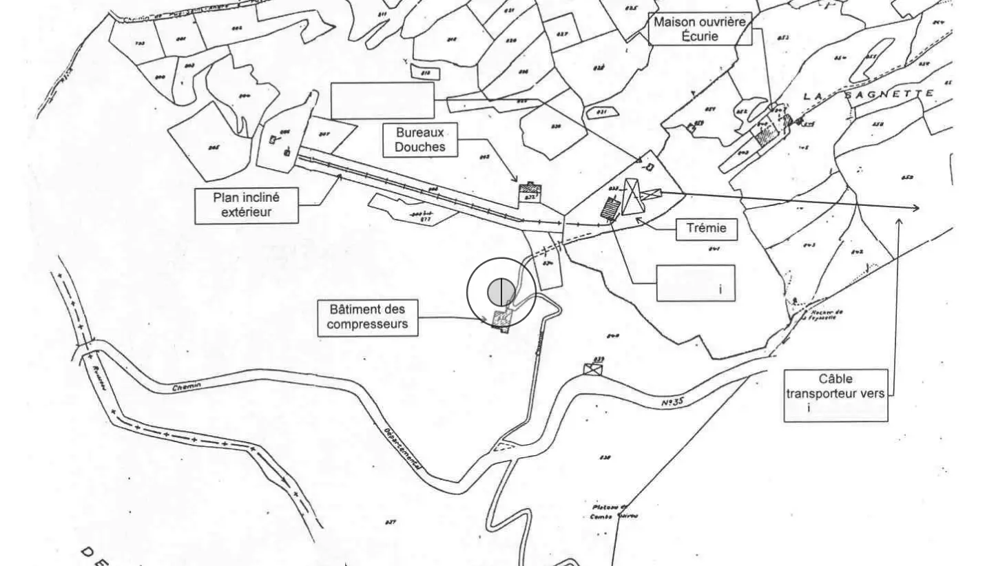 Plan de Combarine extérieur