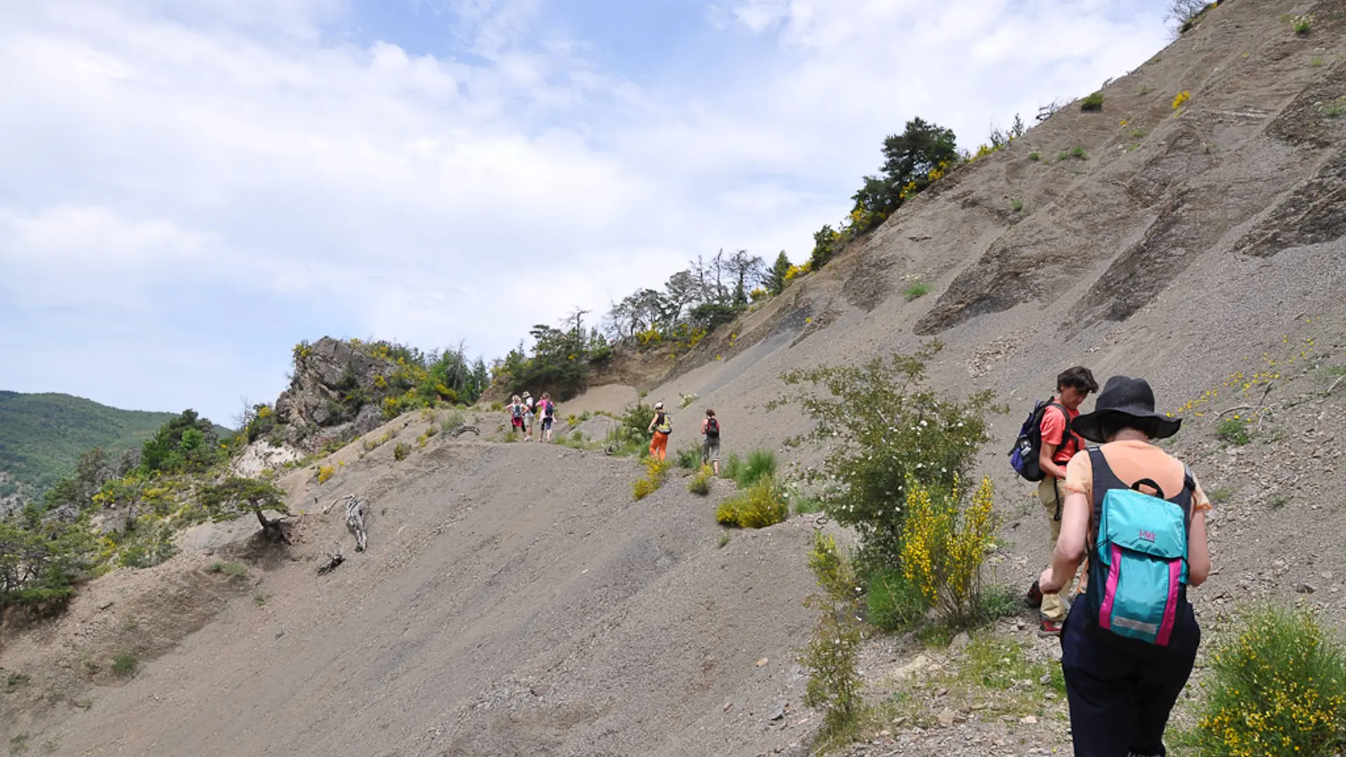 Passage dans les marnes