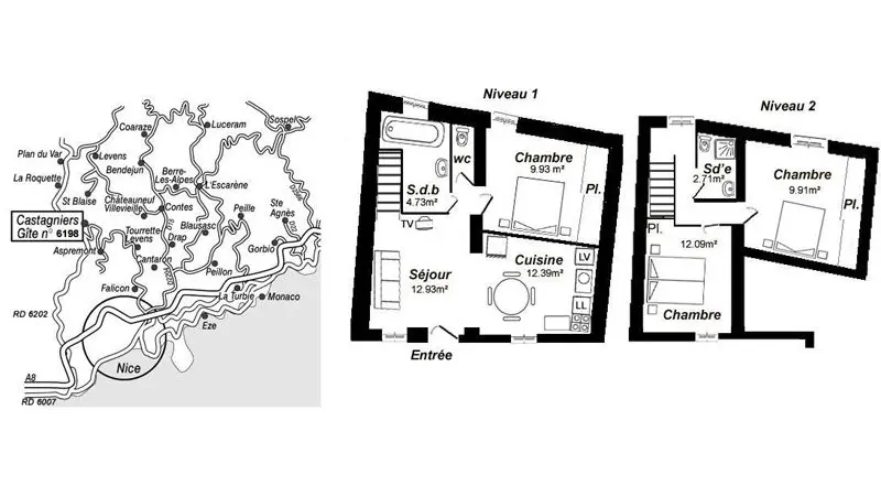 Gîte N°2 Espace des Oliviers-Le plan-Castagniers-Gîtes de France des Alpes-Maritimes