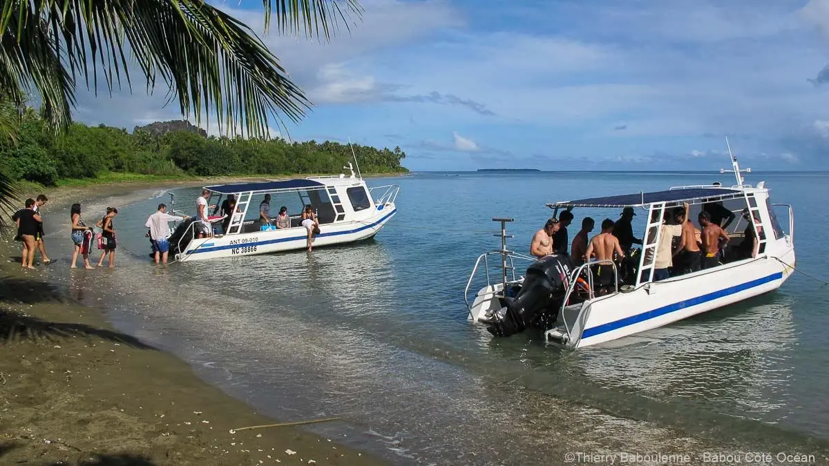 bateau, mer, plage, lagon, Hienghène, Babou côté océan