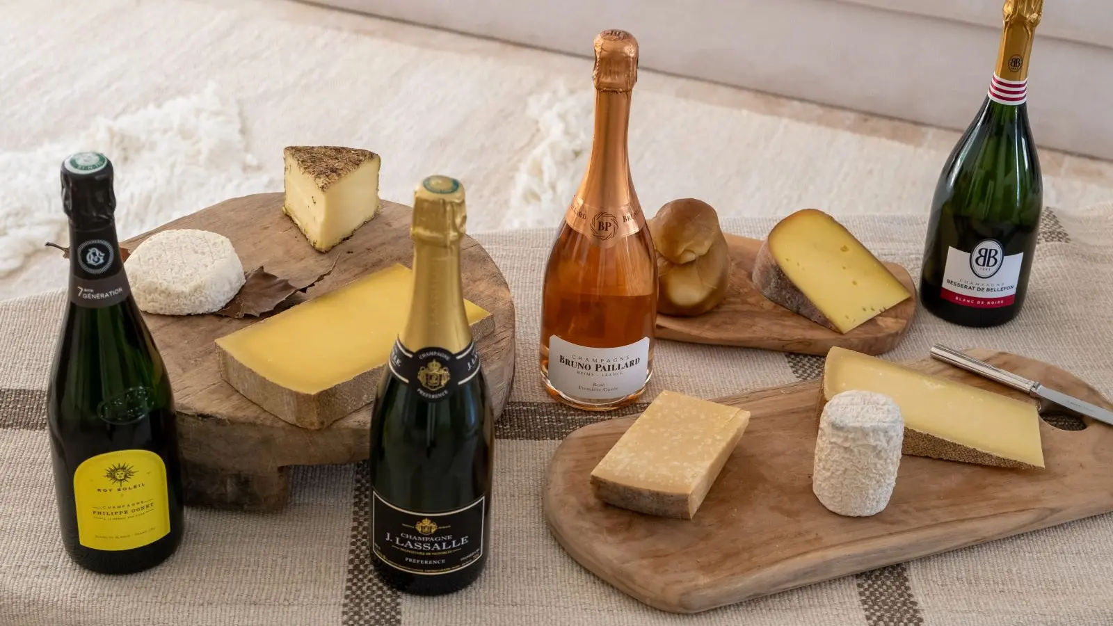 La diversité des champagnes permet de nombreux accords fromages