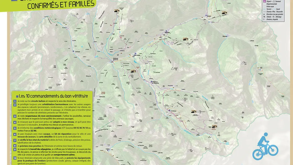 Carte globale circuits VTT