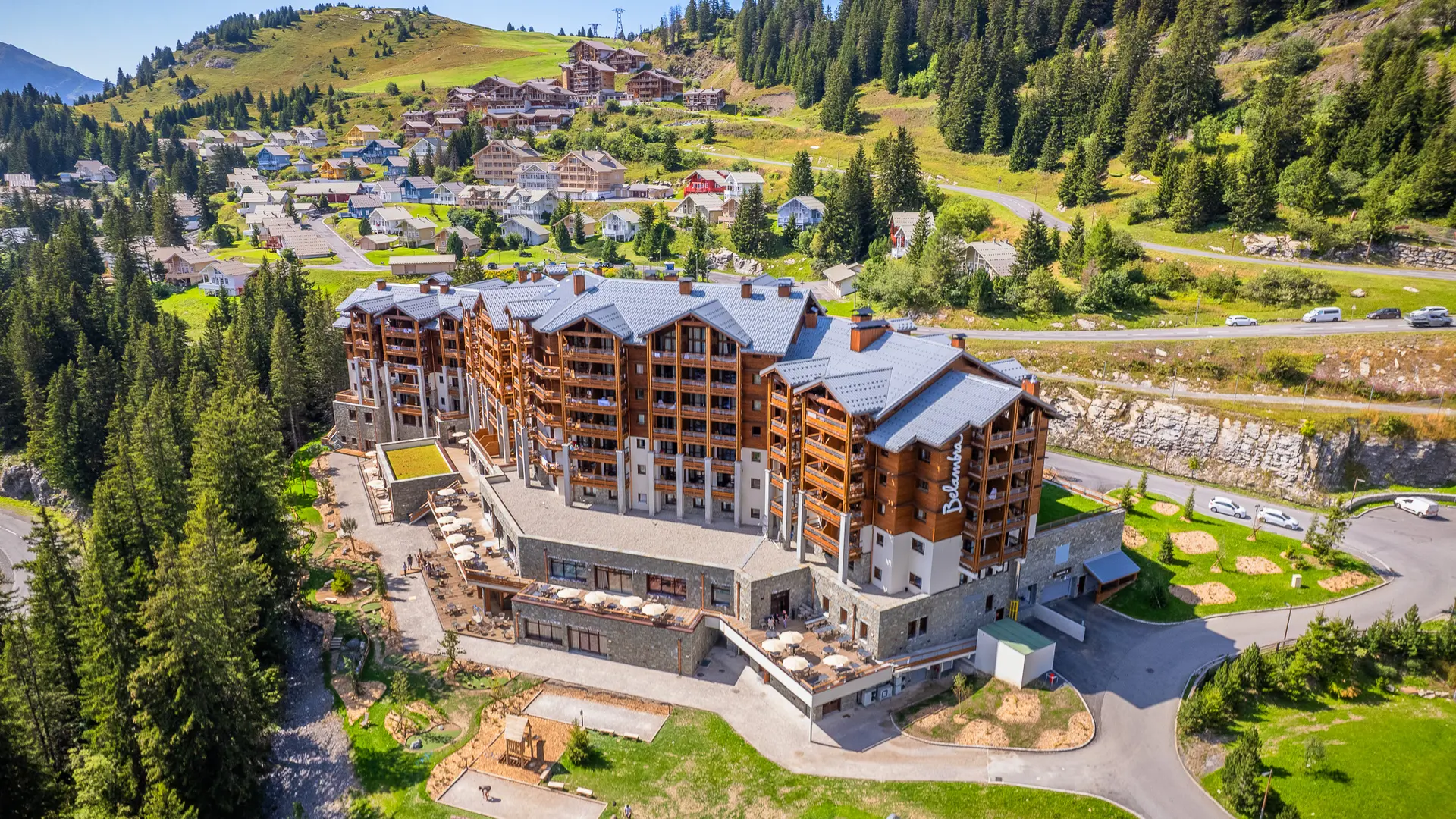 Aerial front view of Belambra