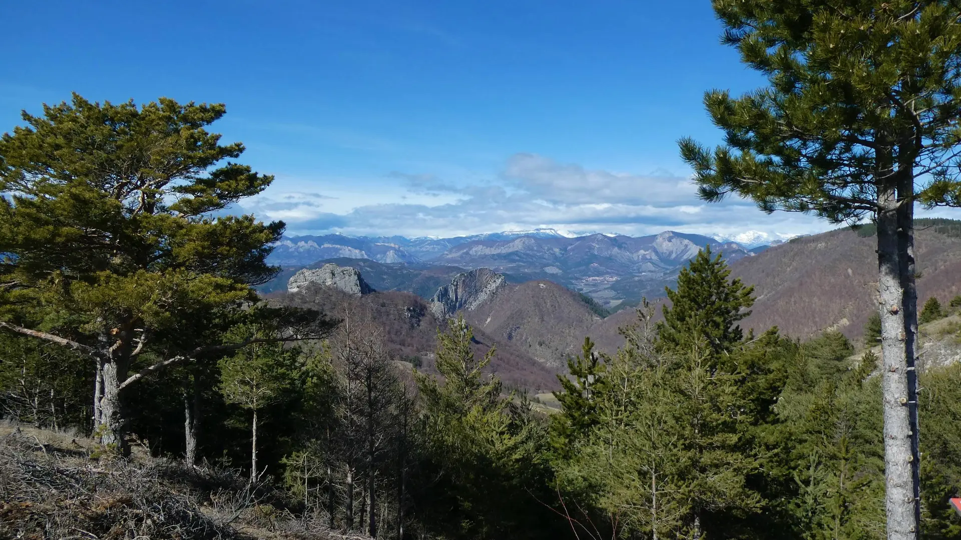 Panorama depuis le sentier