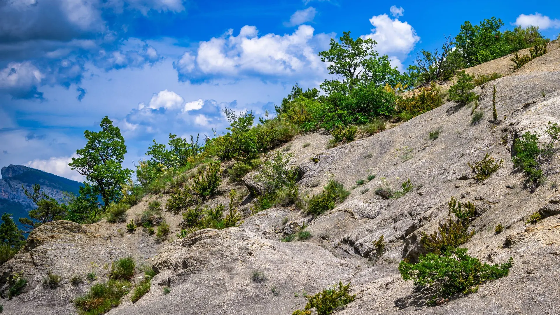 Passage dans les marnes