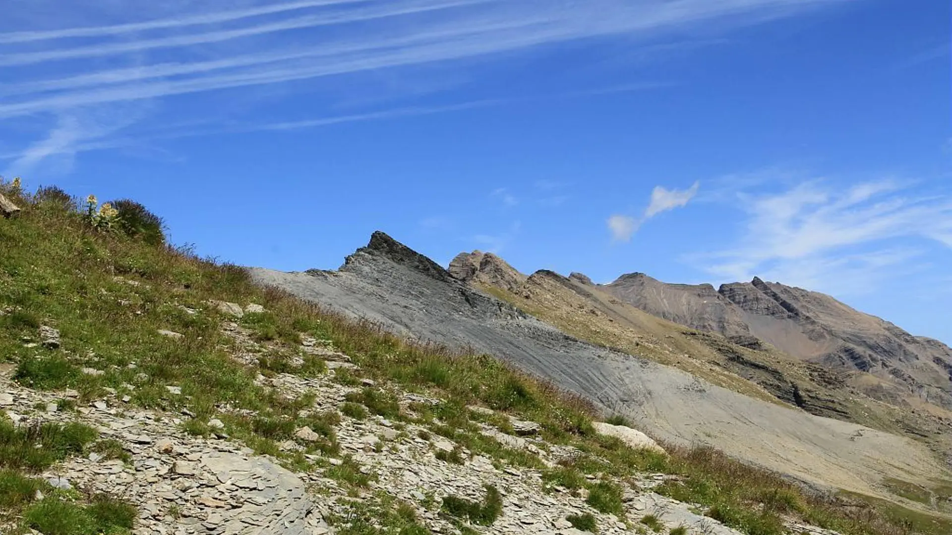 Les crêts et sommets visibles depuis le Pas de la Cavale