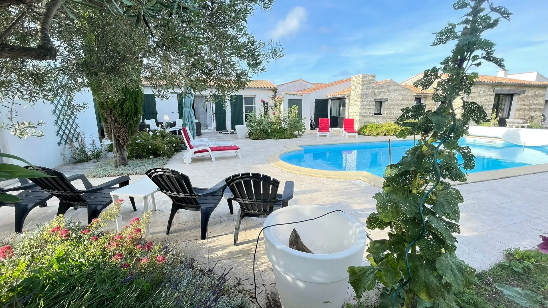 Large swimming pool and the house