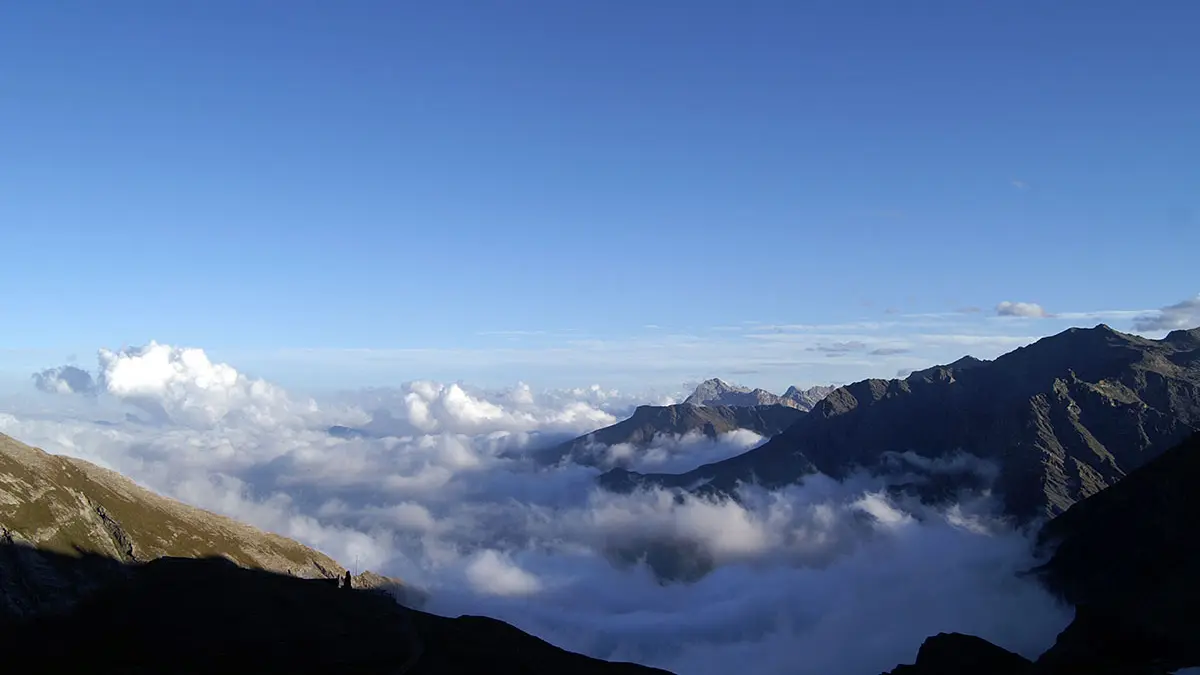 Nebbia au col Agnel