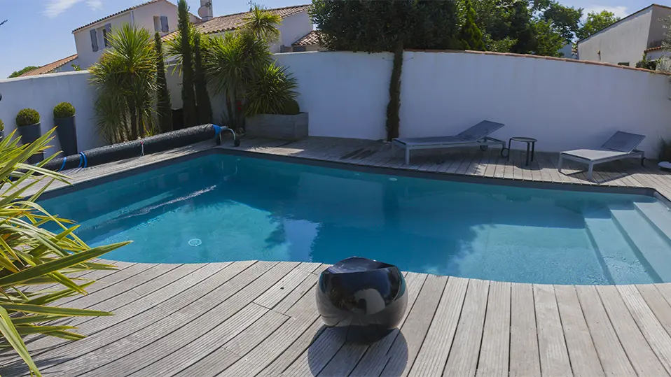 Vista a la piscina