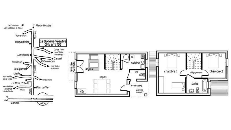 Gîte Dahlia-Le plan-La Bollène-Vésubie-Gîtes de France des Alpes-Maritimes