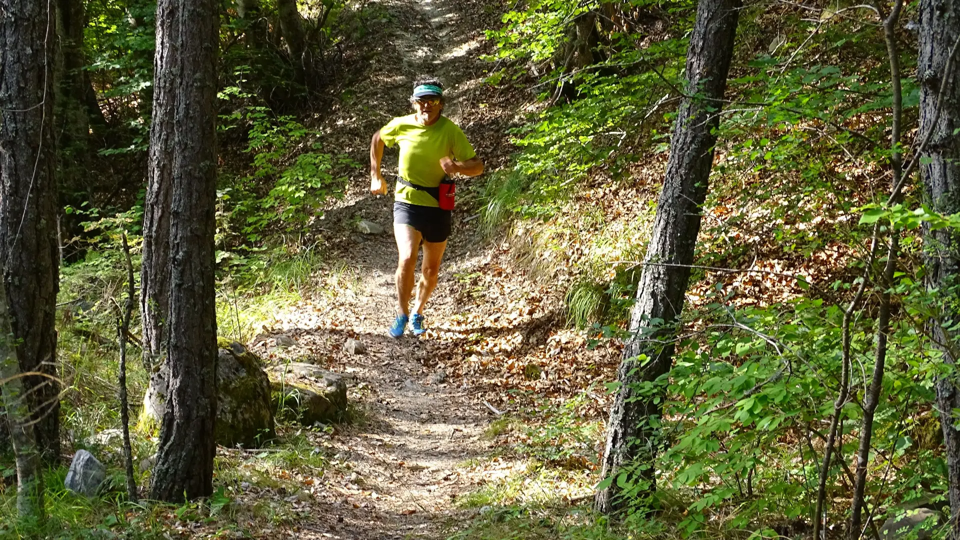 Descente en sous-bois