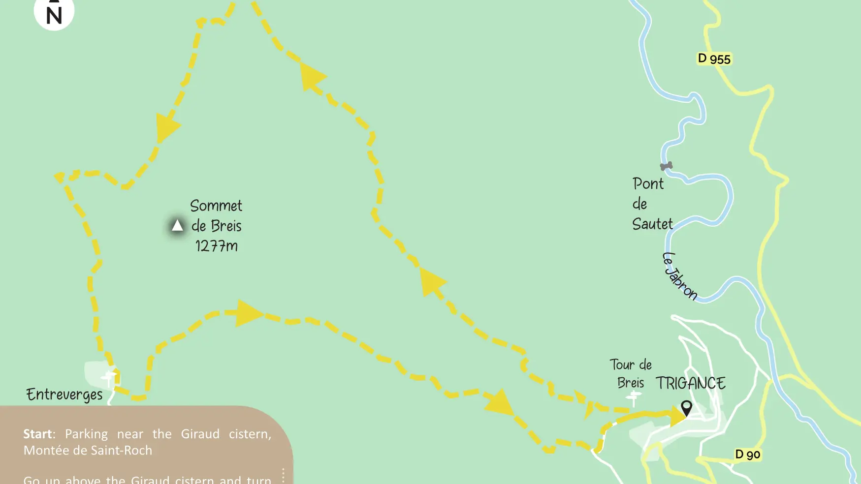 Hiking route