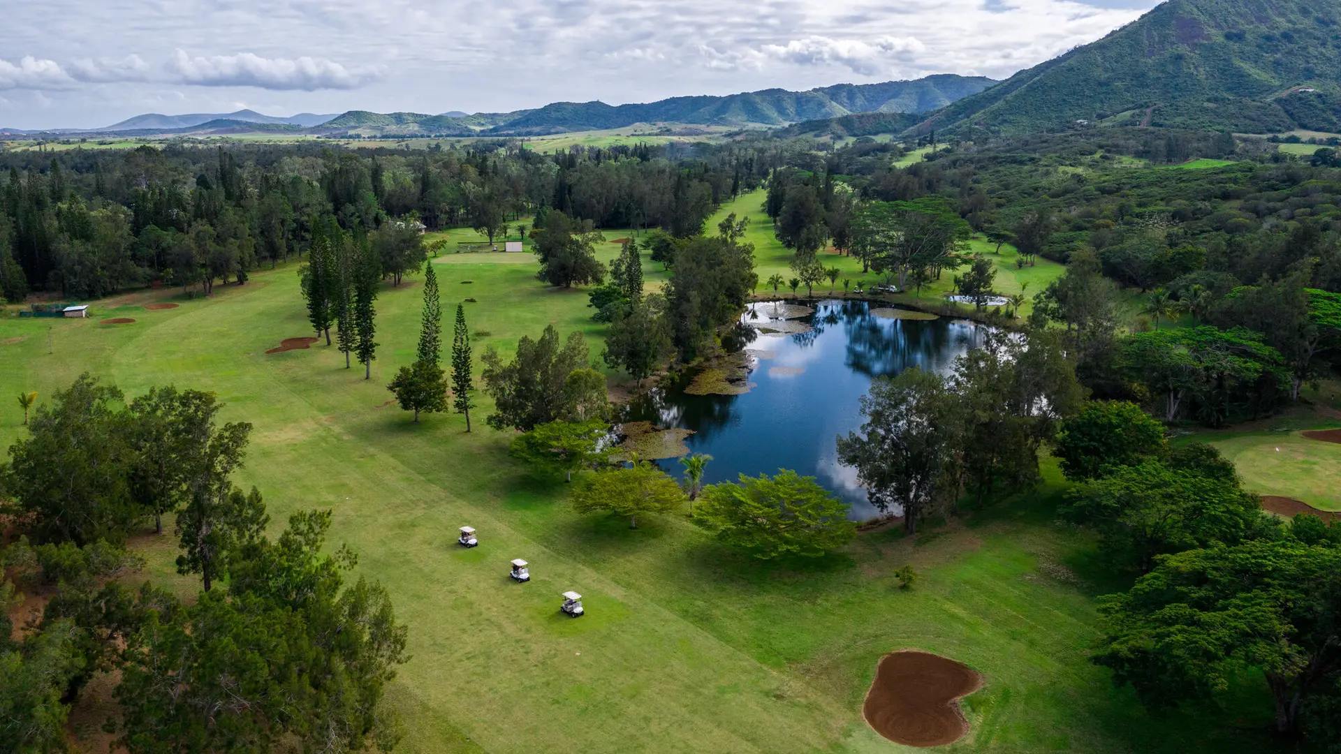 Vue aérienne - Golf de la Ouenghi