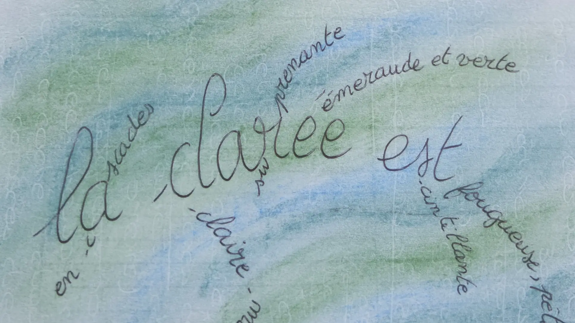 mots jetées - atelier d'écriture