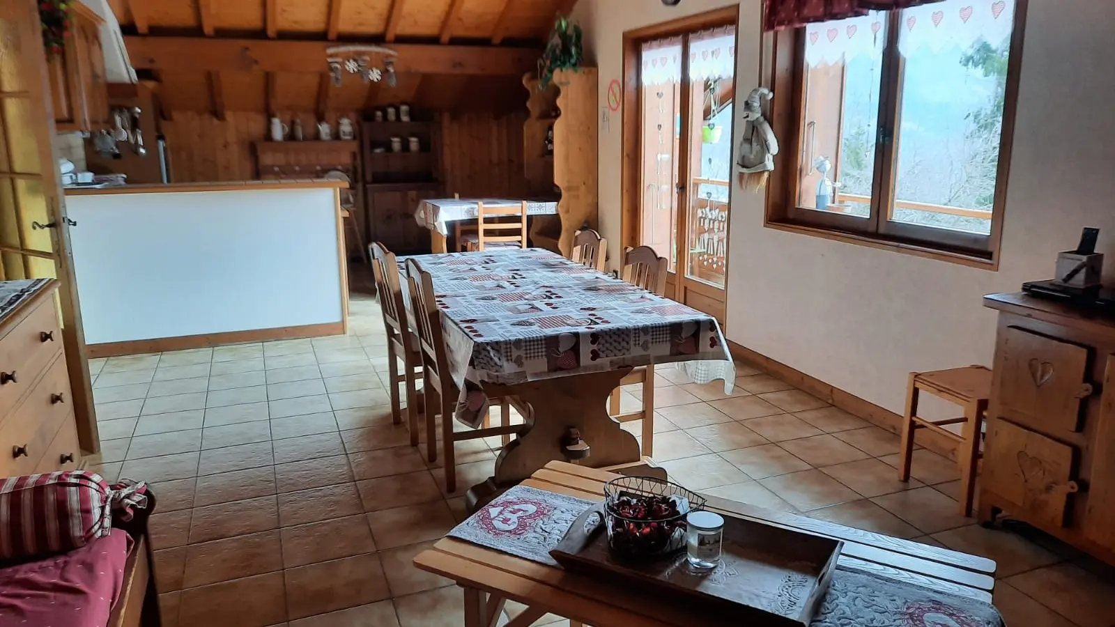 Salon, séjour et cuisine