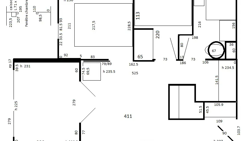 Plan de l'appartement