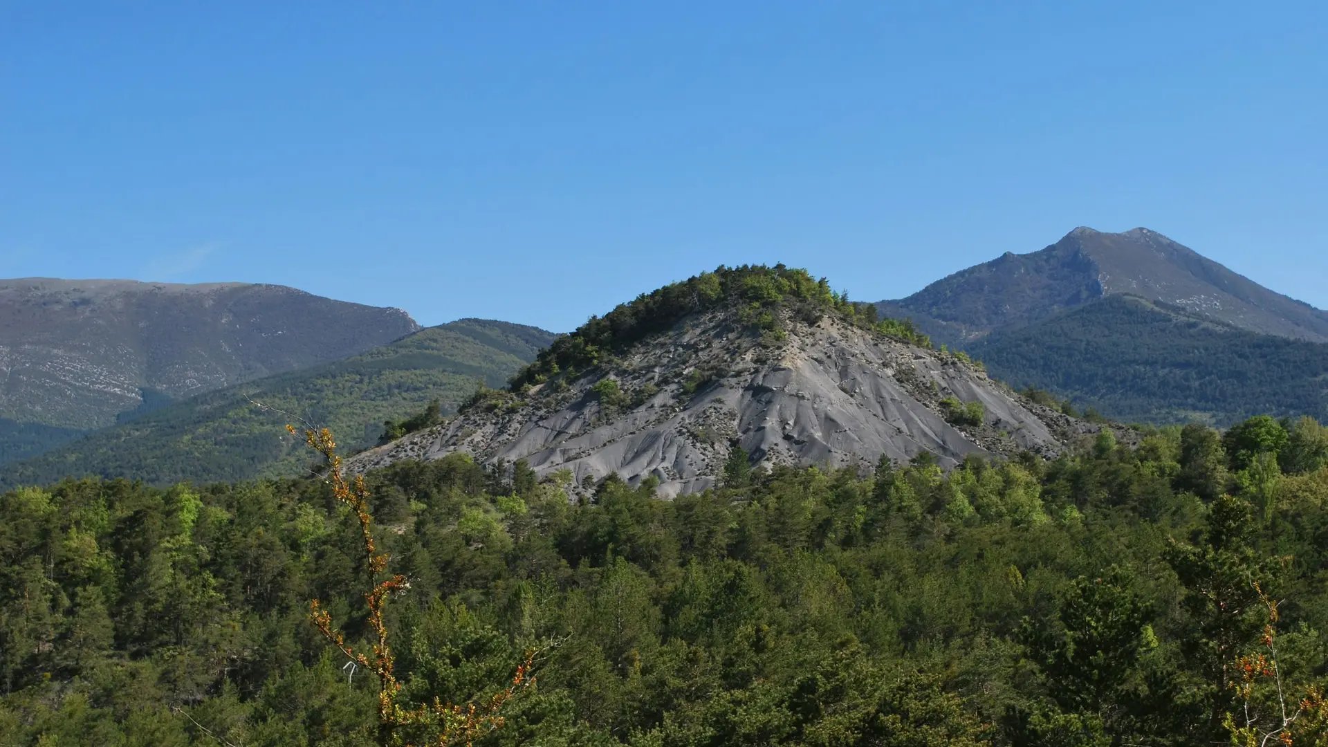 Beau point de vue sur les marnes