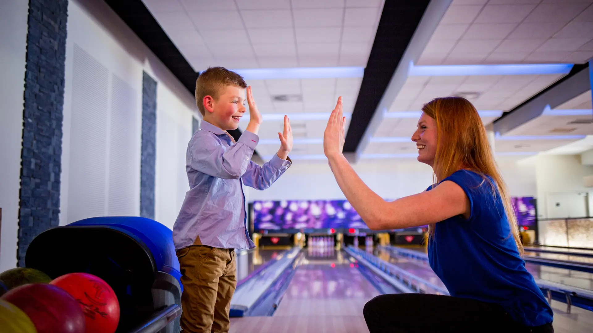 Pistes et boules adaptées aux enfants dès 6 ans