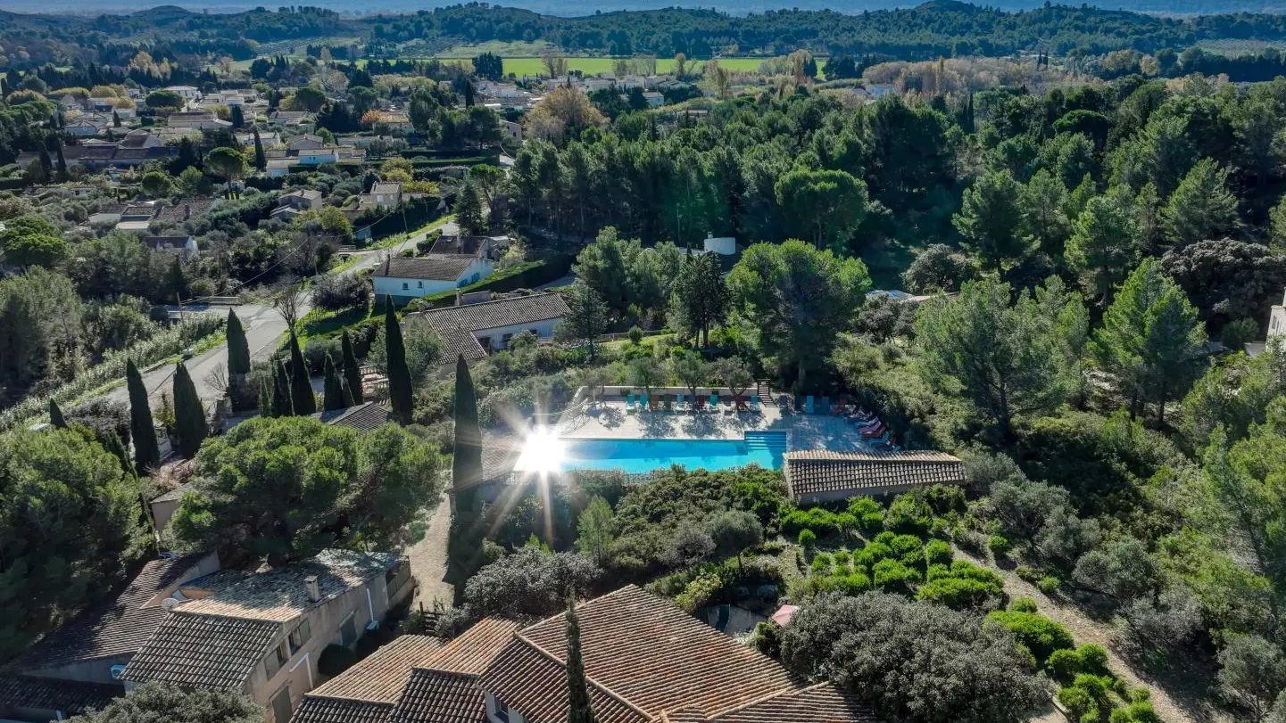 vue aérienne des Garrigues