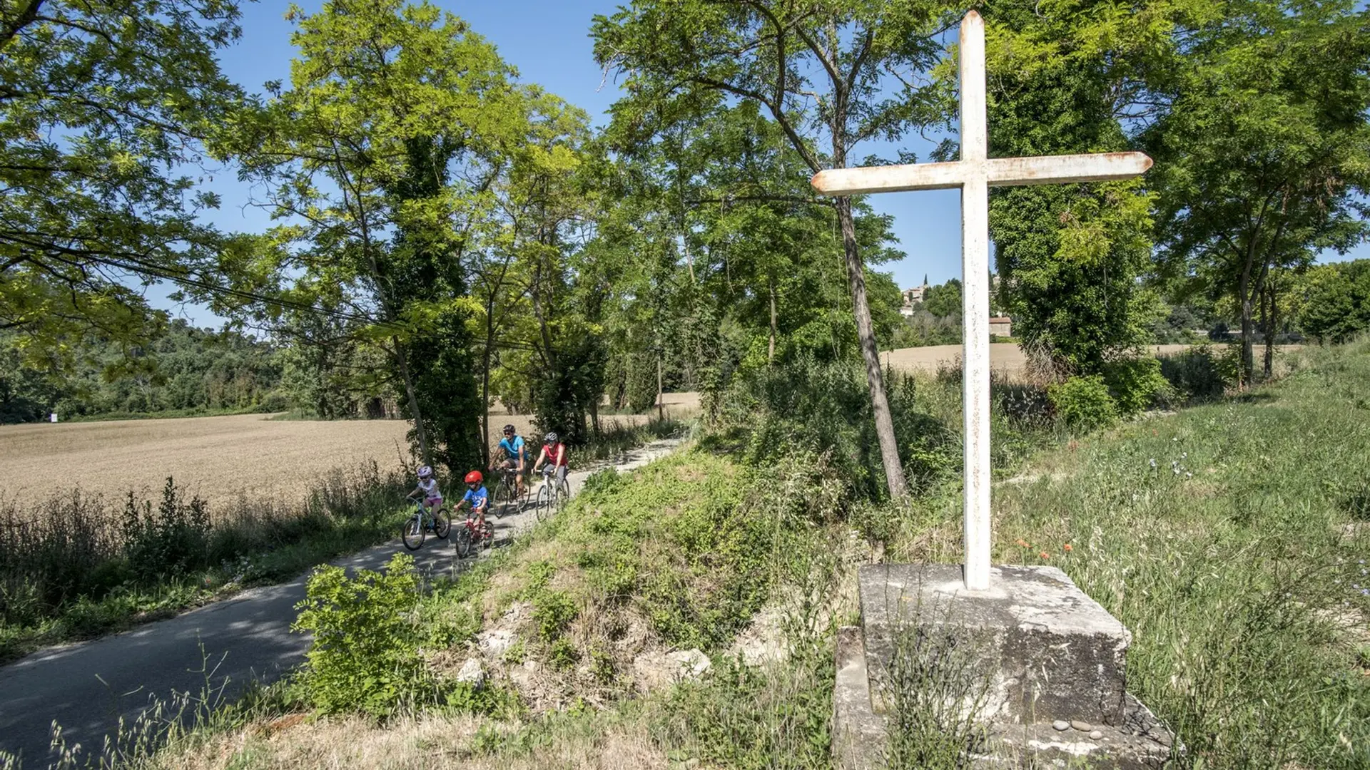 En famille, dans la roue des Vaudois...