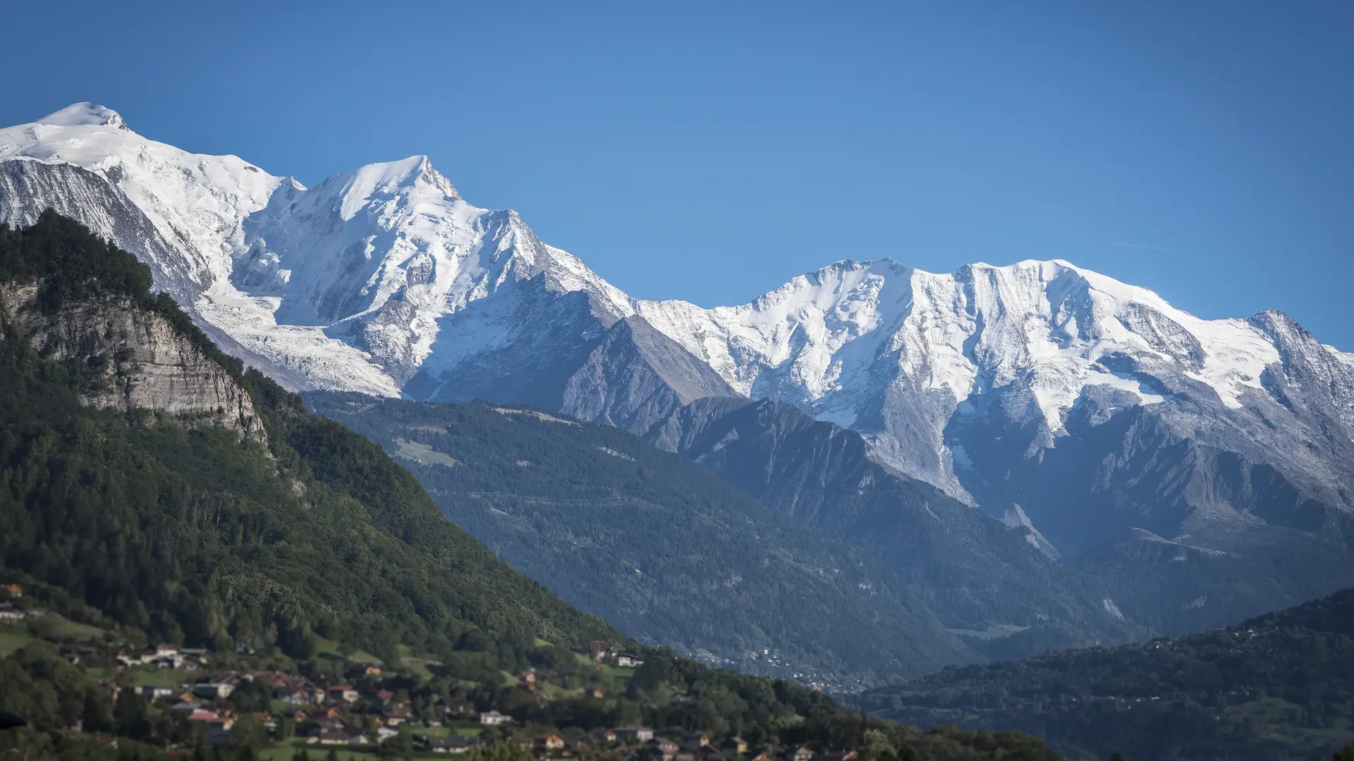 Vue Mont Blanc de l'hôtel