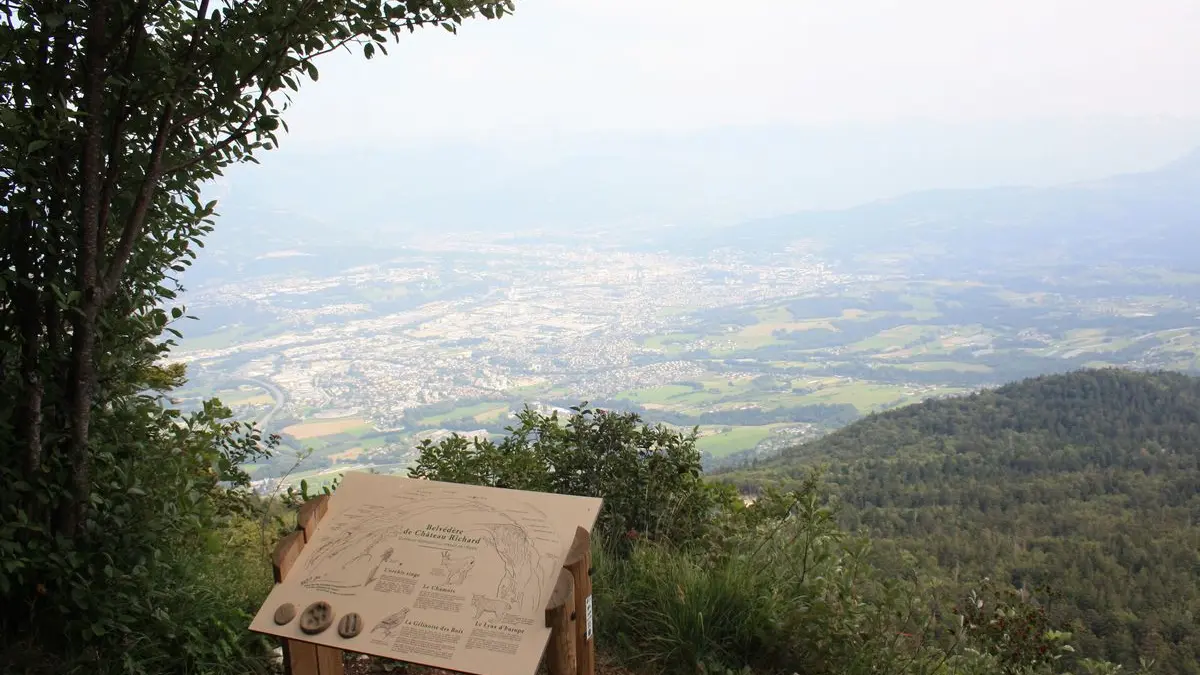 Table d'orientation à Château Richard