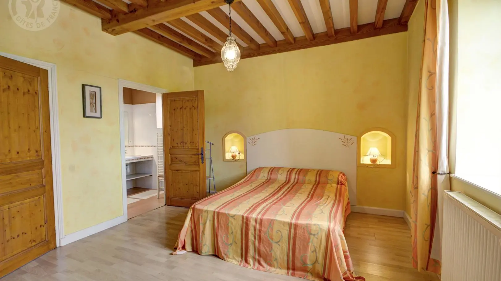 Le Beauplan 1 : Chambre Epi de Blé, à l'étage.