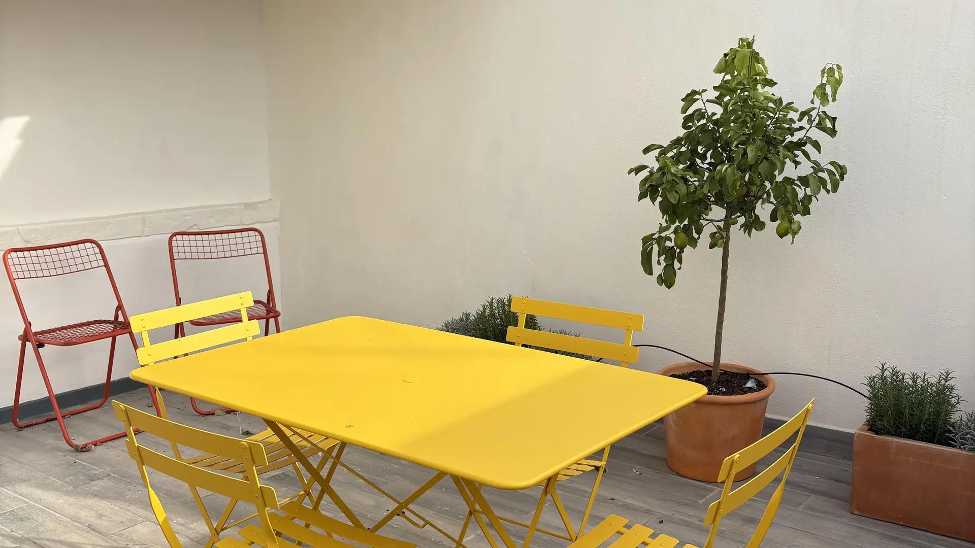 Terrasse sur le toit