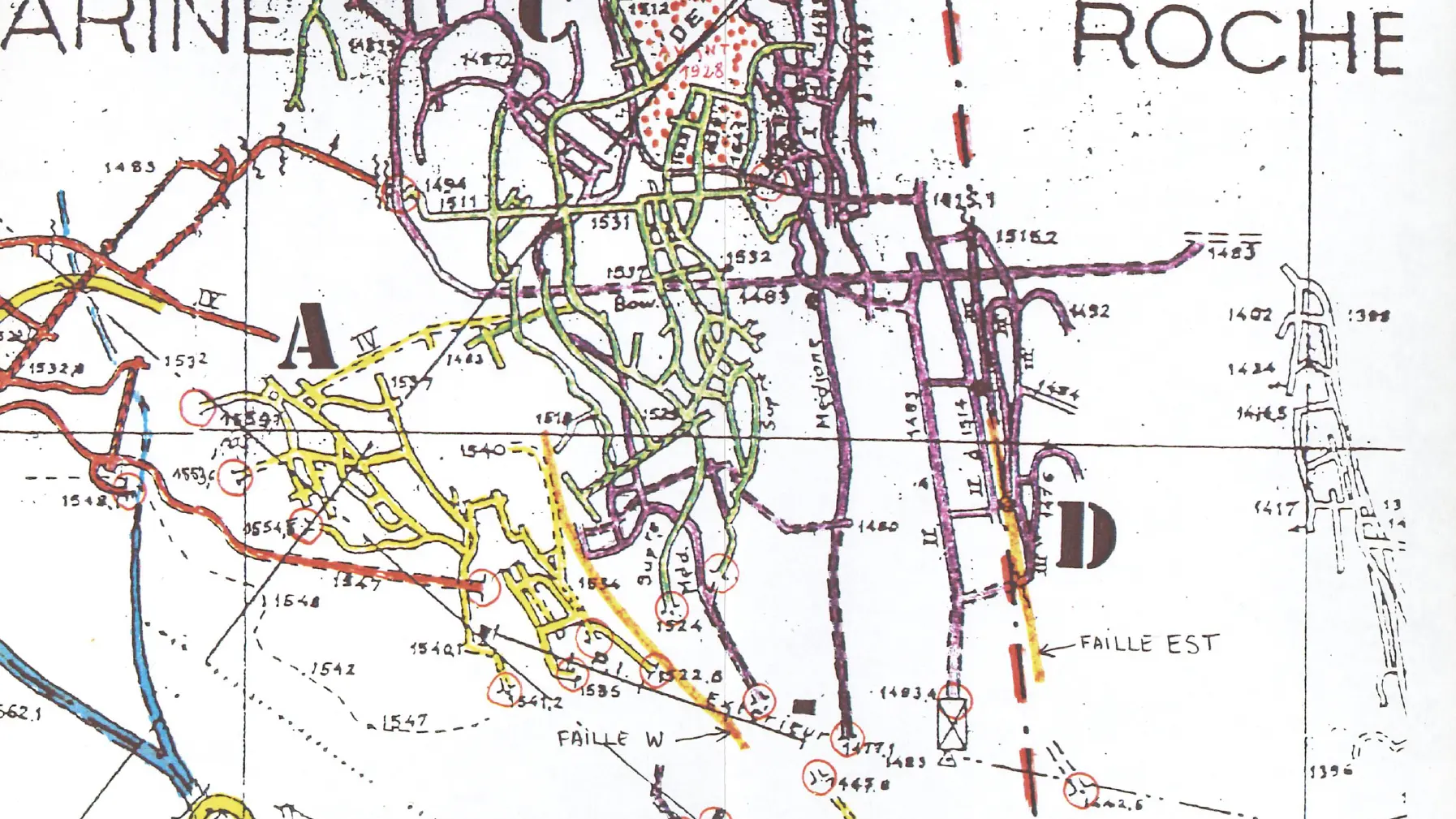 Plan de Combarine couleur