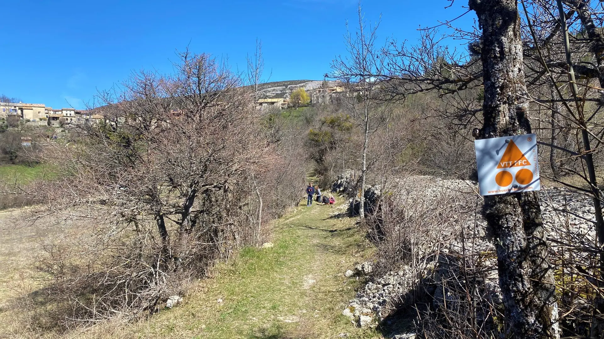 Suivre les balises VTT