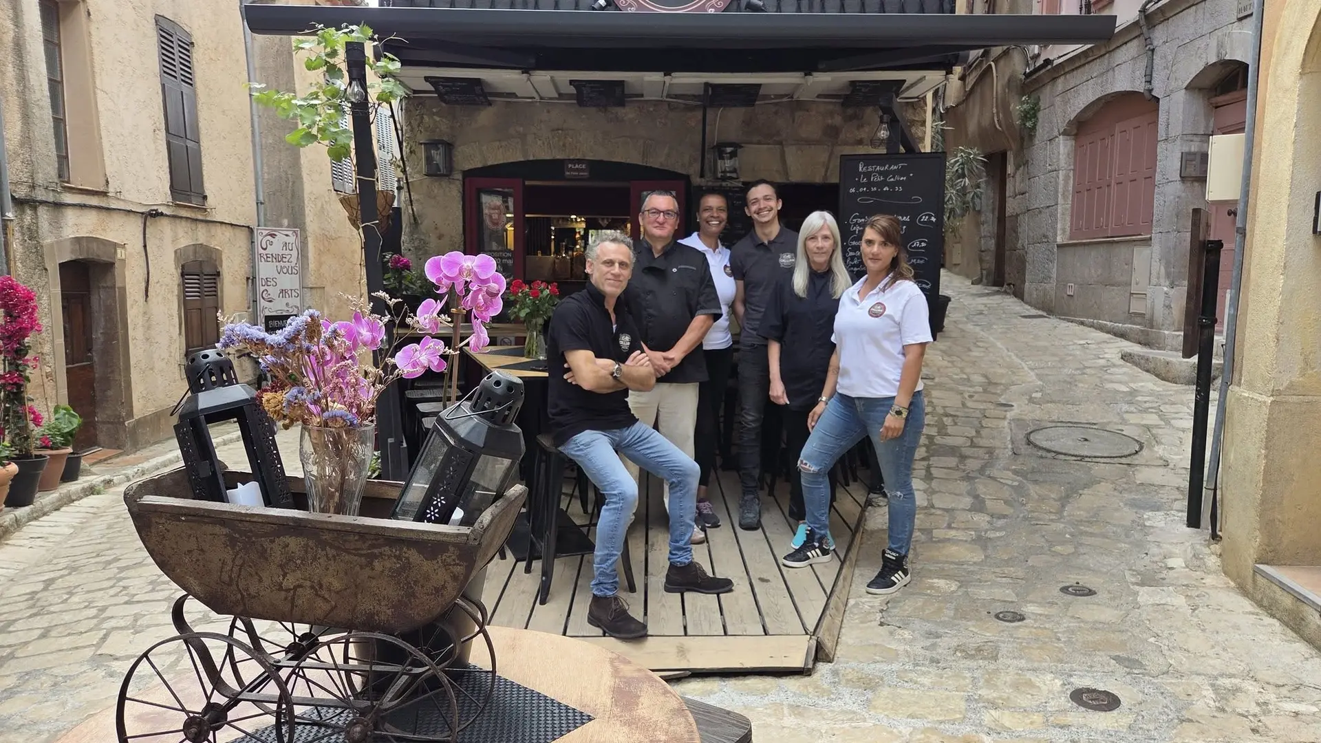 l'équipe du restaurant