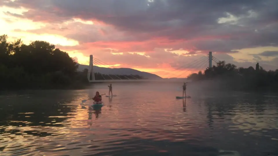 Sunset Paddle avec Durance Nautique