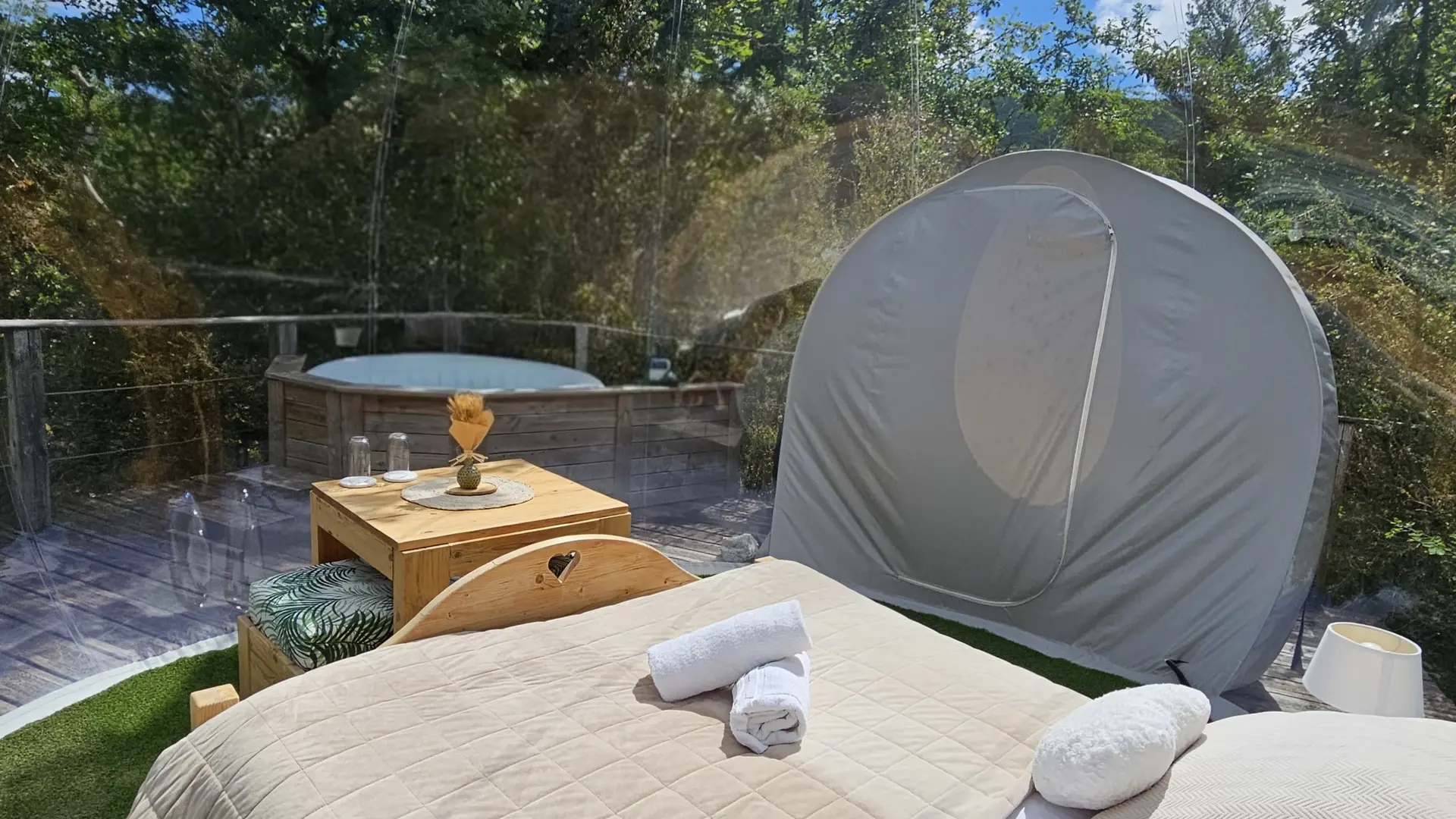 La bulle transparente - Domaine des Géorennes