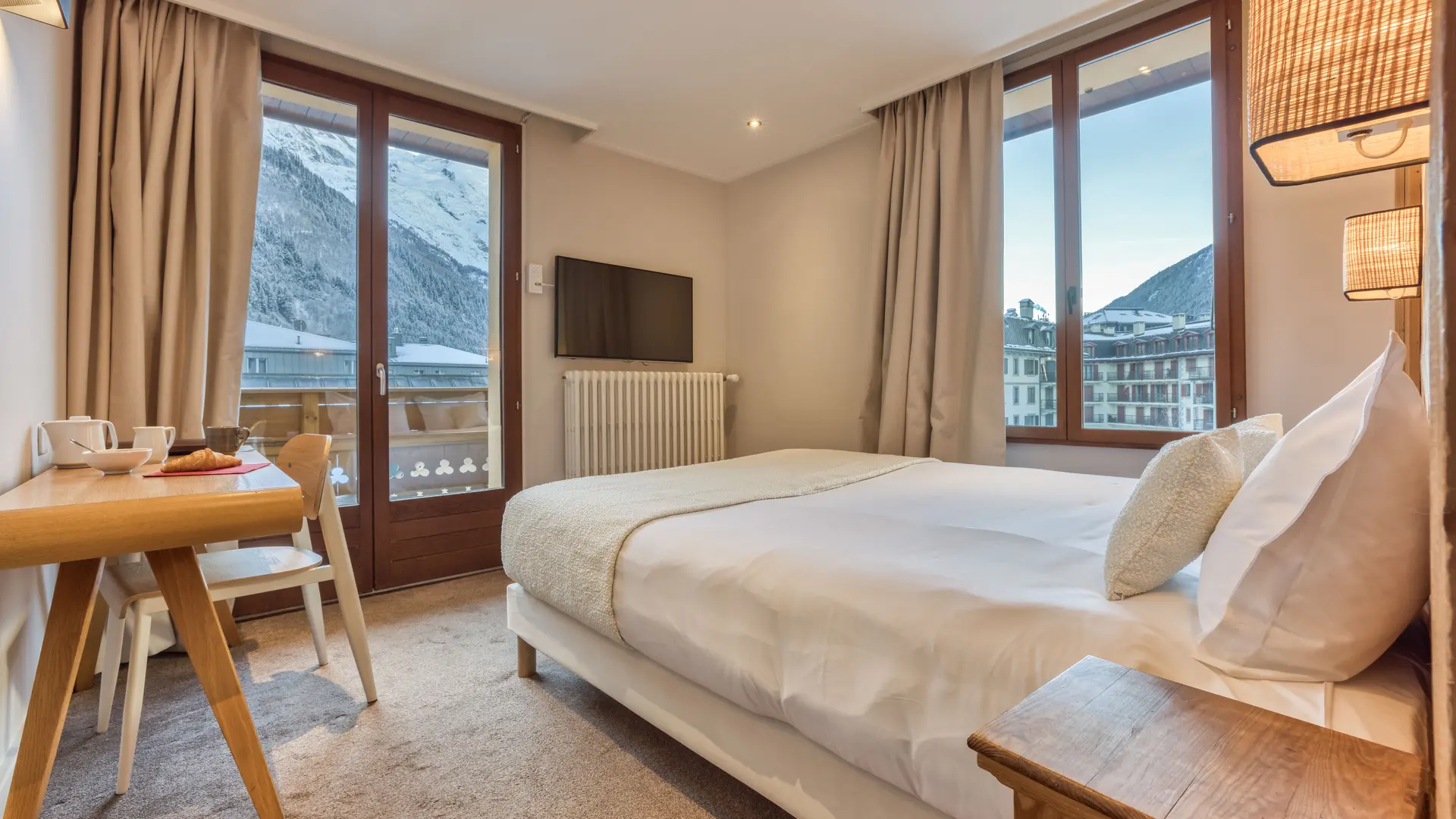 Chambre Double vue Mont-Blanc