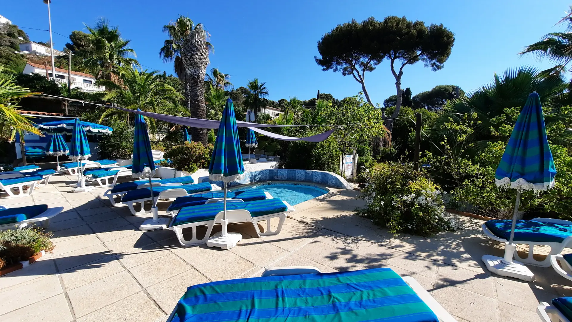 Terrasse aménagée piscine