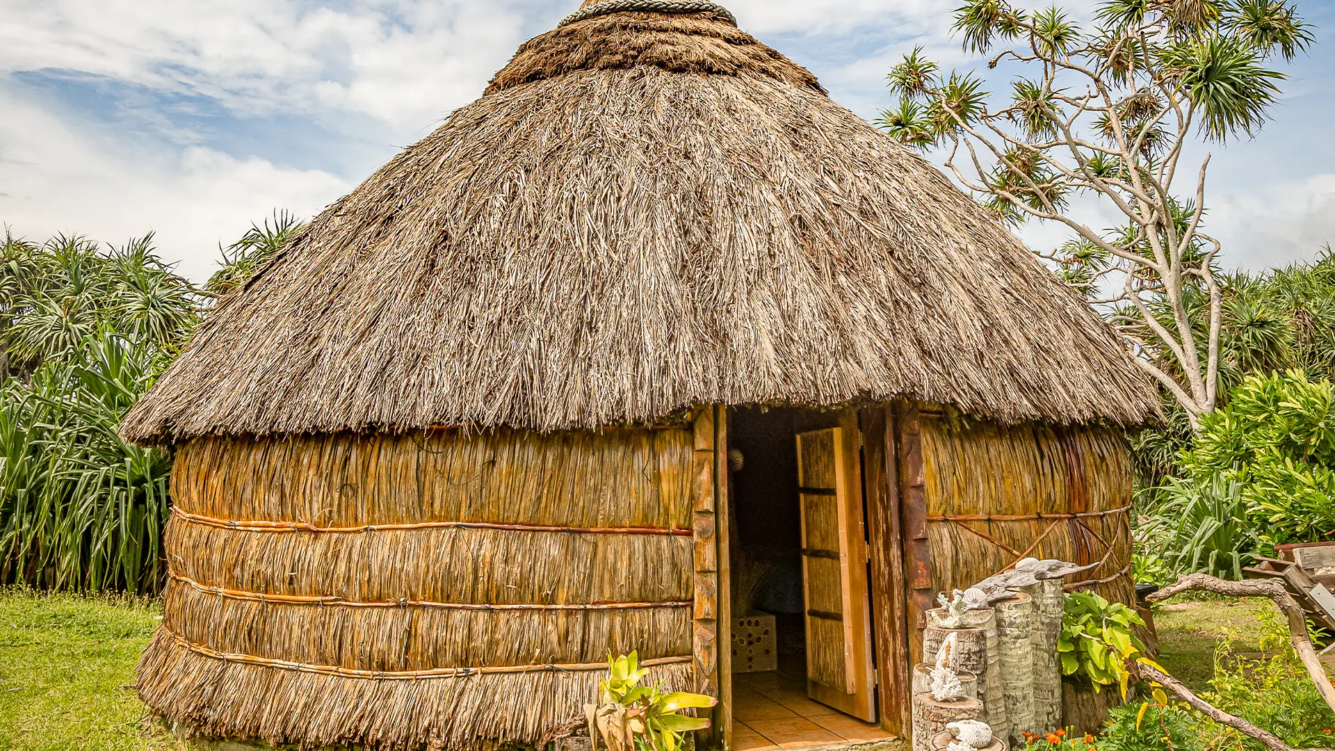 Thatched hut