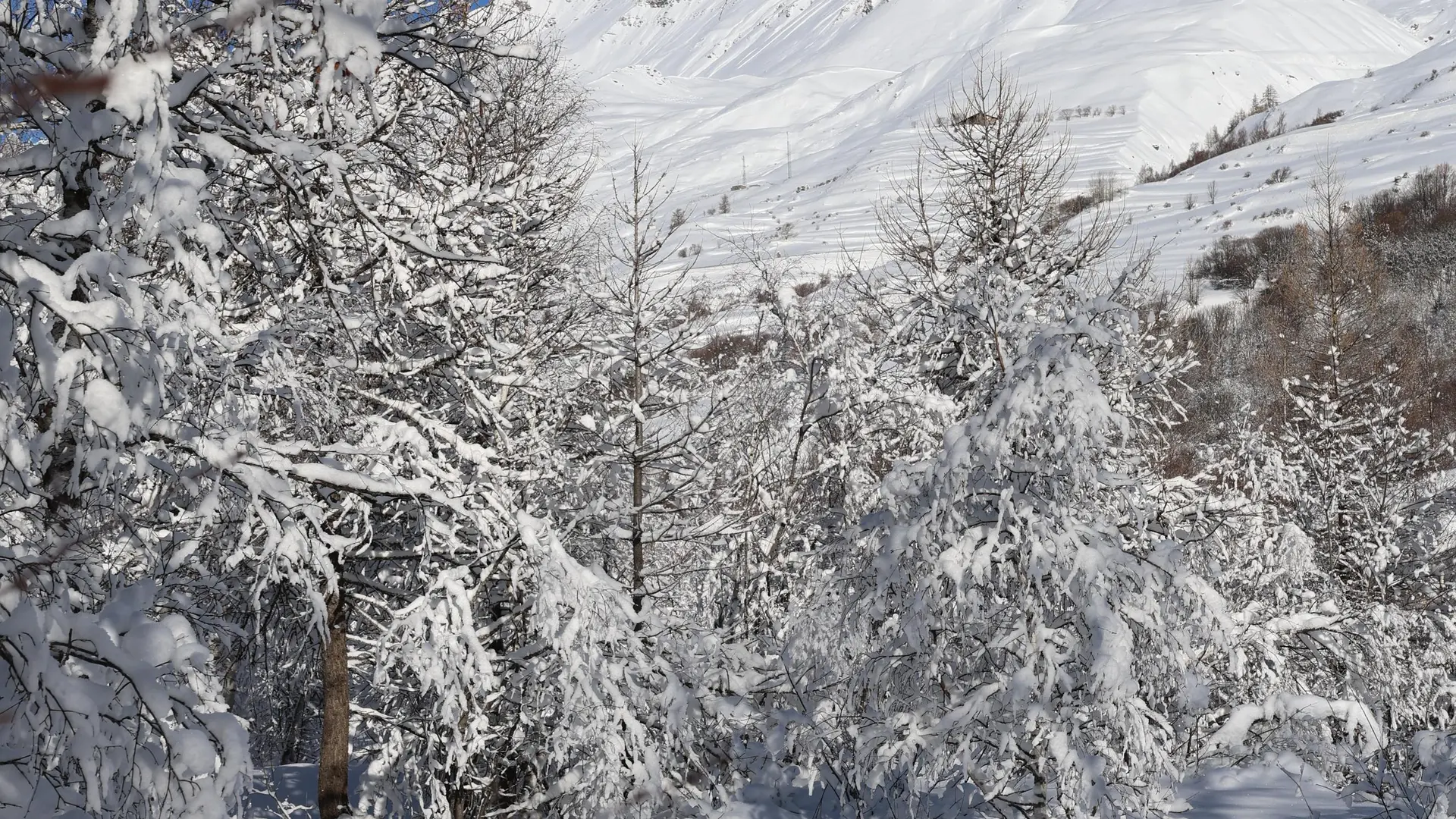 Itinéraire piéton au domaine nordique de Villar d'Arène