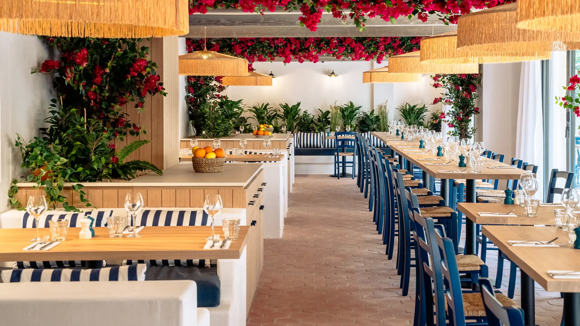 agencement salle restaurant méditerranéenne