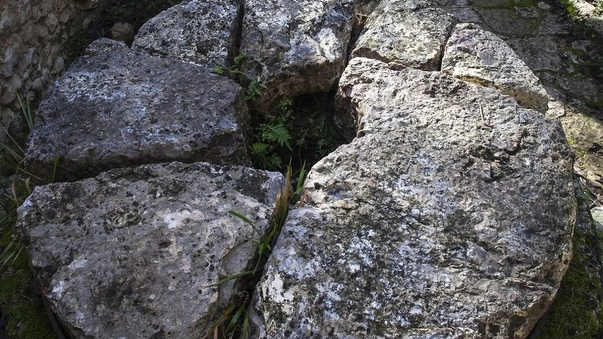 Anciennes meules des moulins de Véroncle
