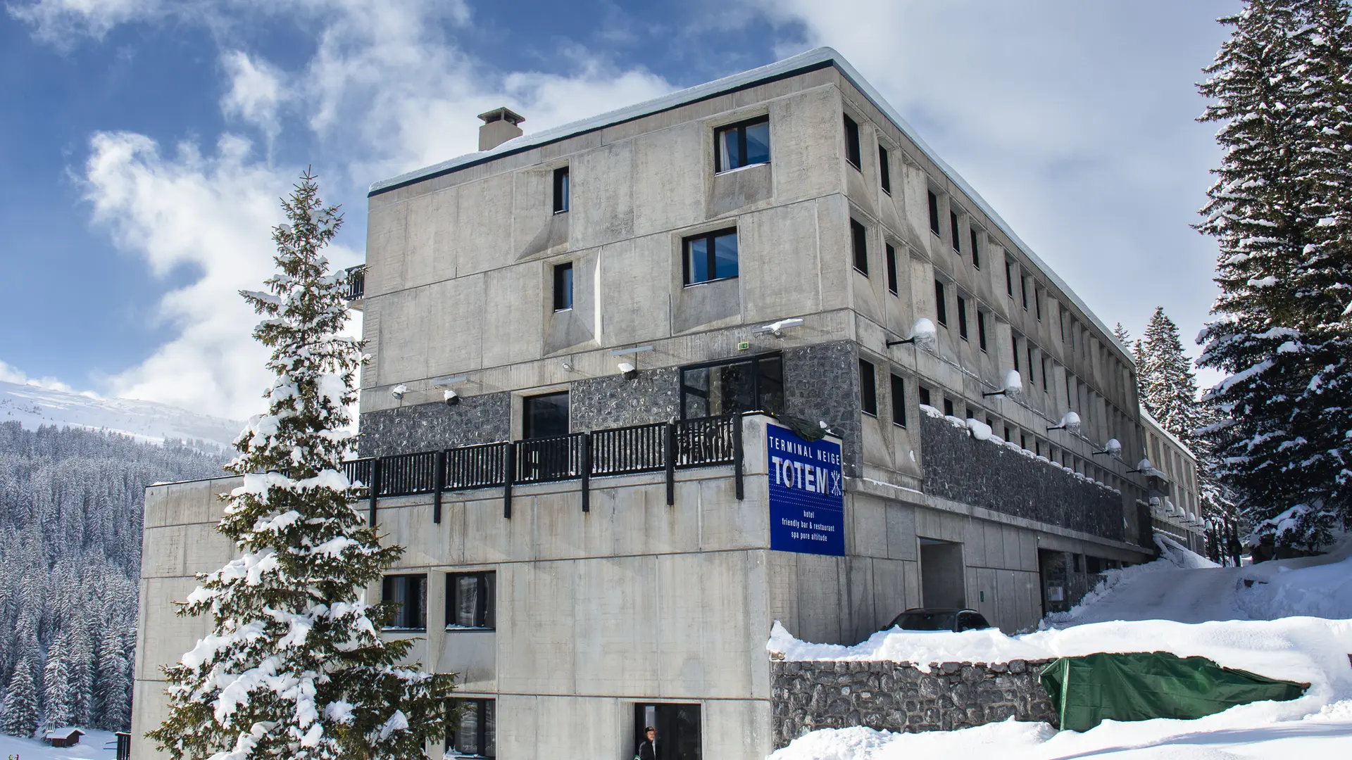 Vue de l'extérieur du Totem Friendly Hôtel & Spa à Flaine Forum