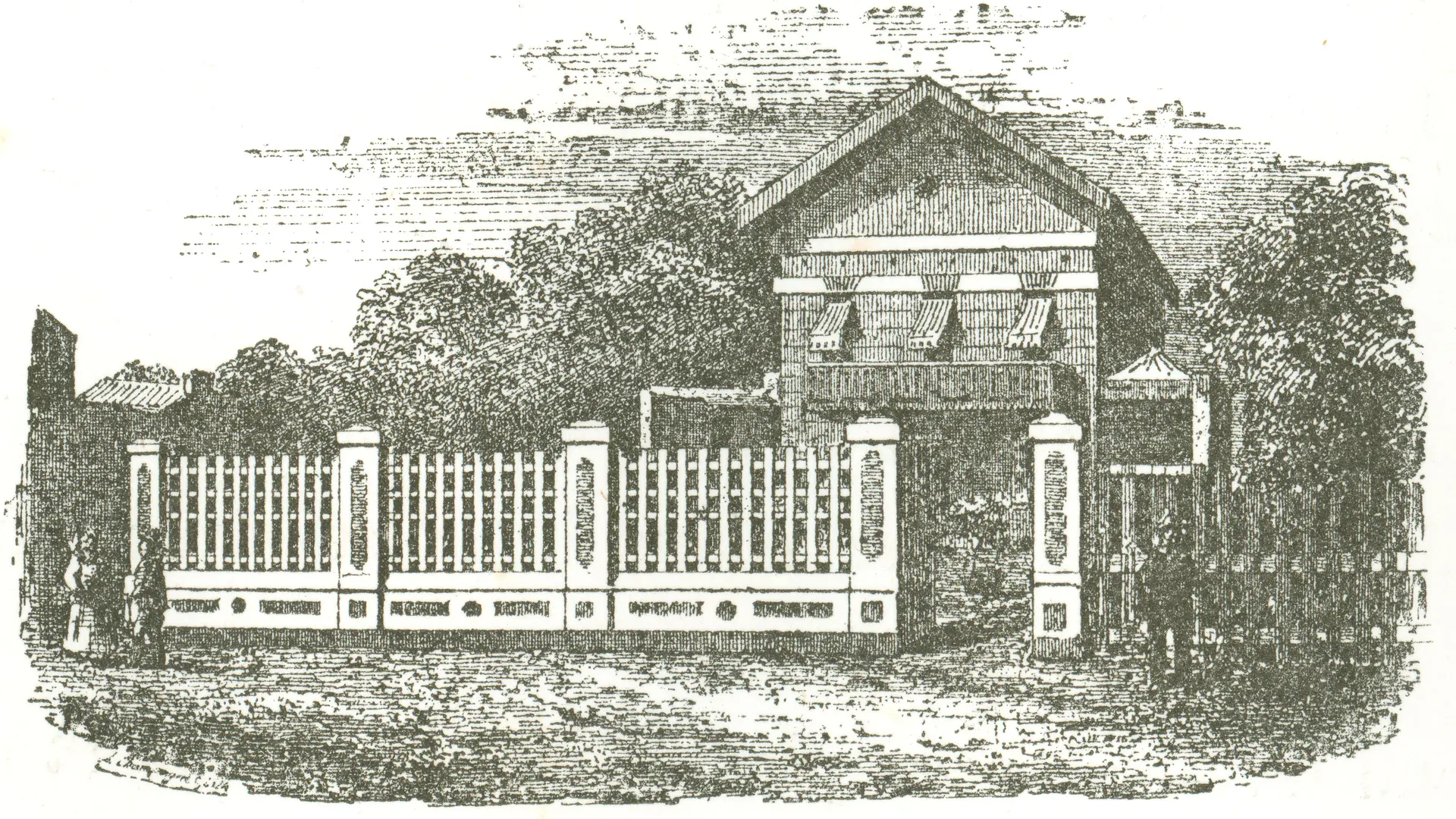 Gravure extraite de J.Simon. Vichy et ses environs : album-livre pittoresque, 1858