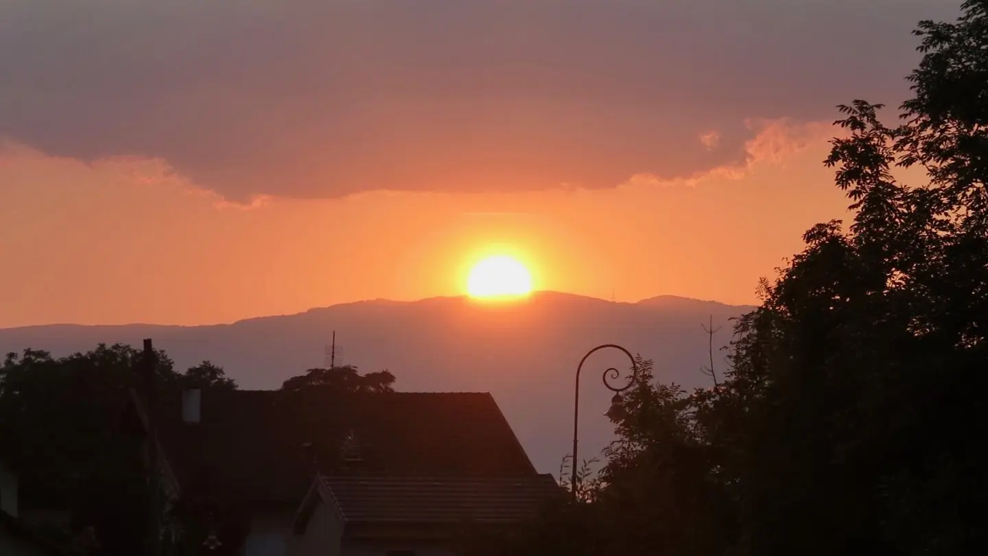 Soir de Septembre depuis le balcon
